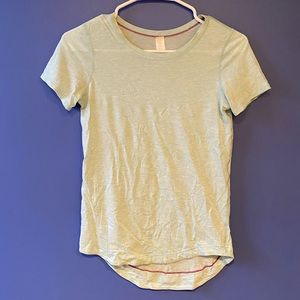 light blue ivivva t-shirt